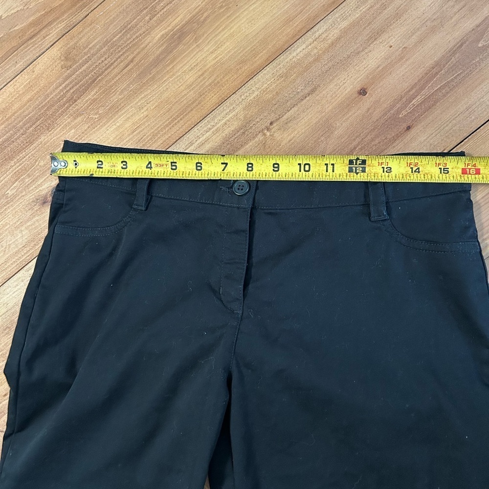 IZOD Black Skinny Stretch Slacks/Pants - Picture 2 of 8